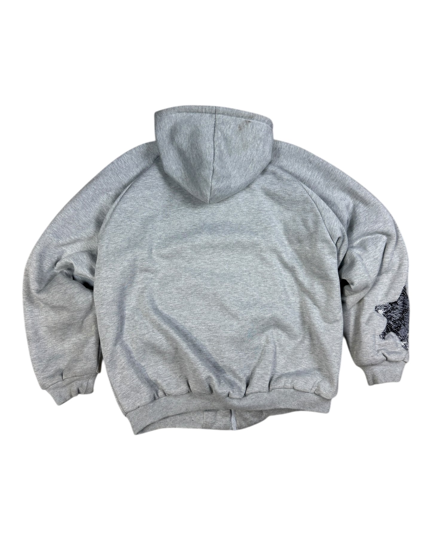 Reworked ‘Star’ Quilted Zip-Up Hoodie