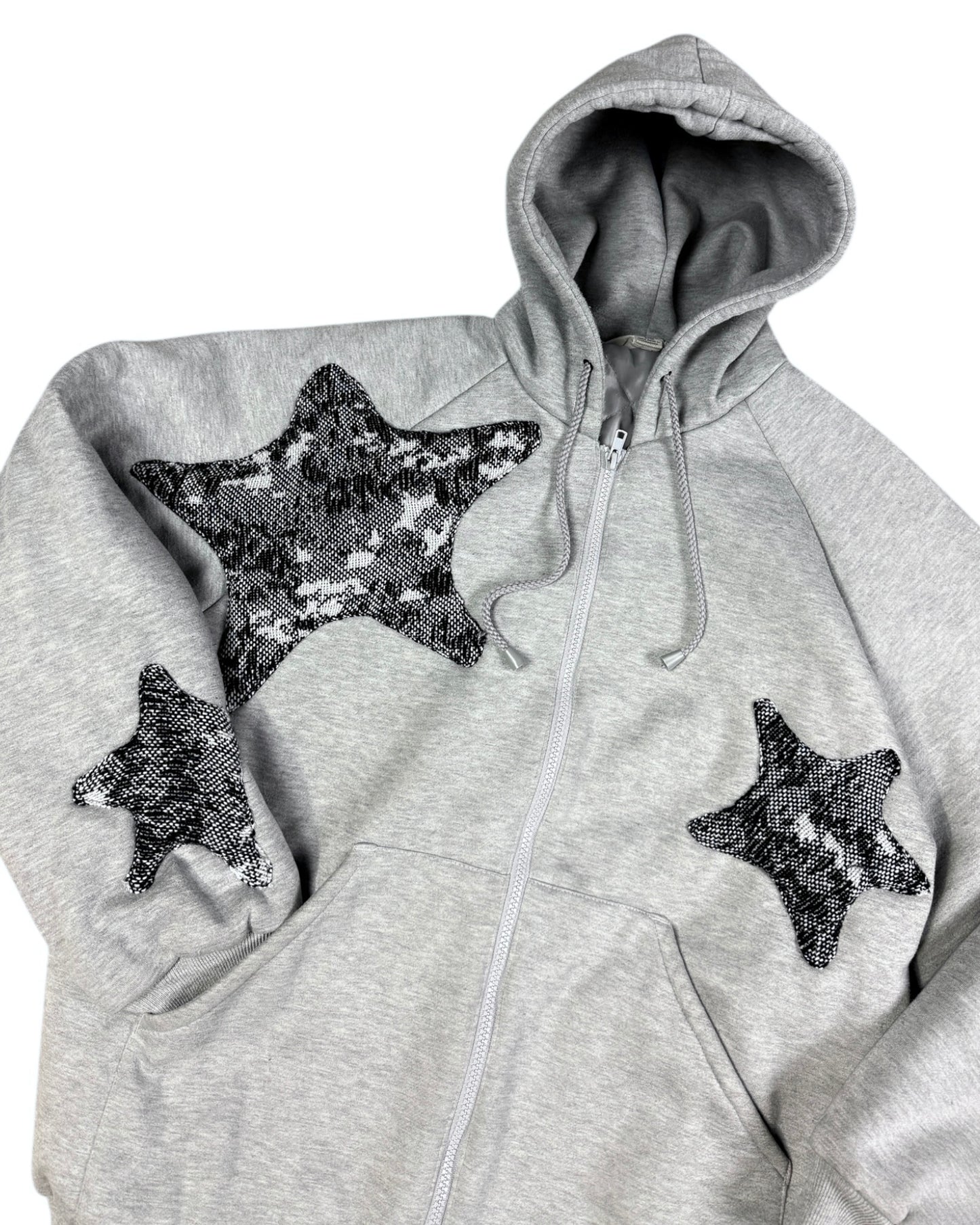 Reworked ‘Star’ Quilted Zip-Up Hoodie