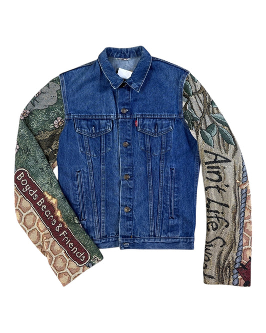 Reworked Levi’s ‘Ain’t Life Sweet’ Denim Jacket