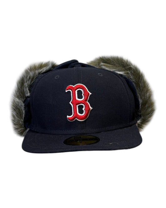 Reworked Boston Red Sox Trapper Hat