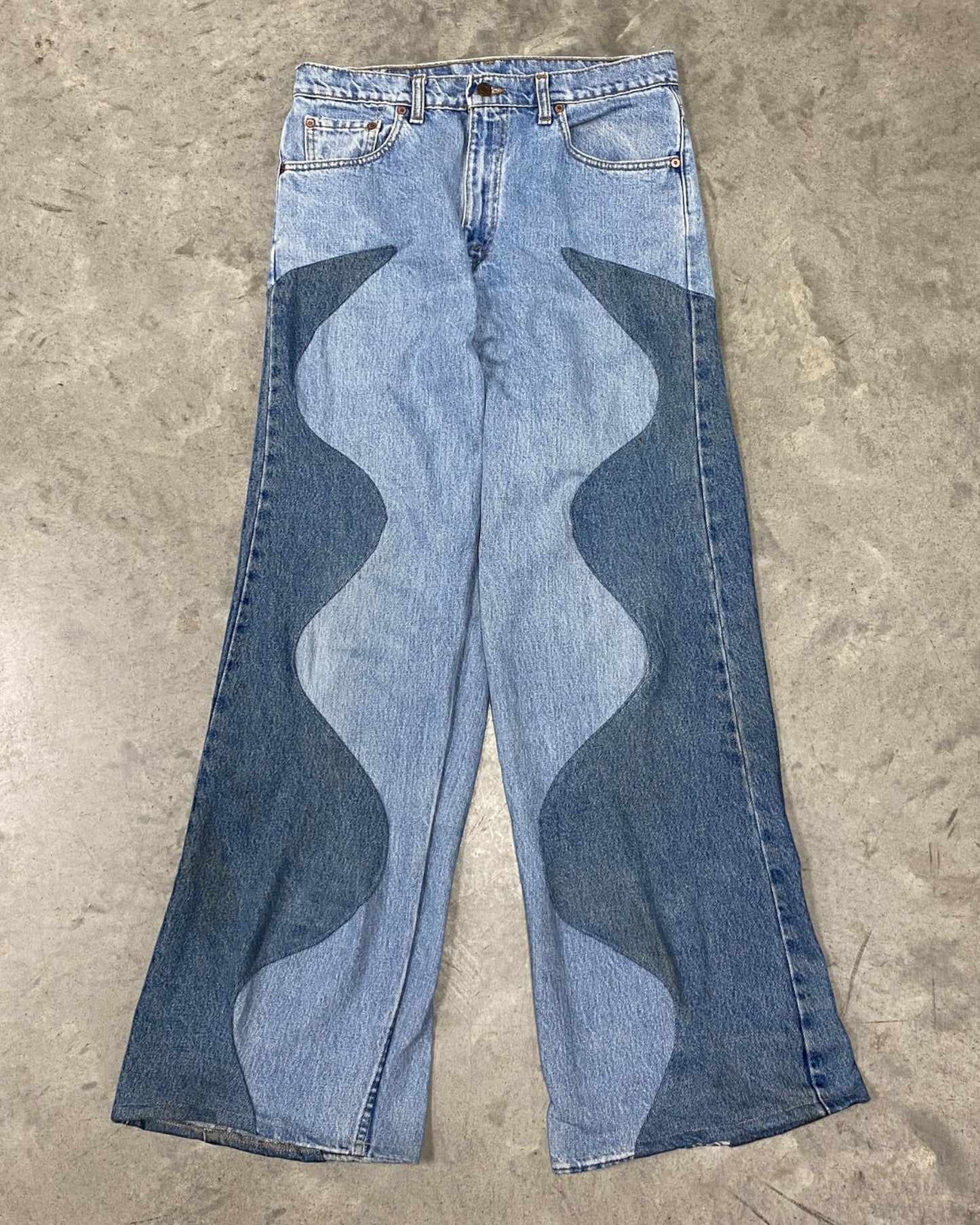 Reworked Wavy Denim (34x36)