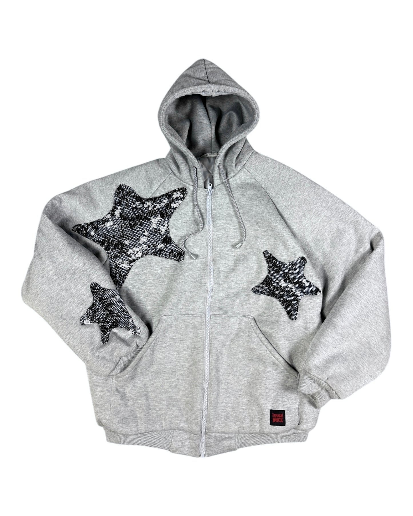 Reworked ‘Star’ Quilted Zip-Up Hoodie
