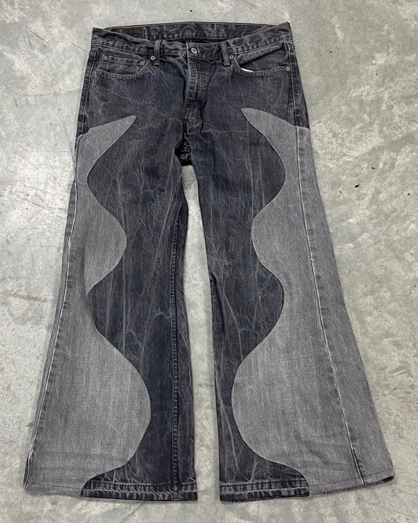 Reworked Wavy Denim (34x30.5)