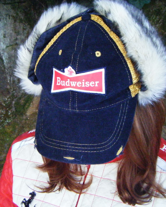 Reworked Budweiser Trapper Hat