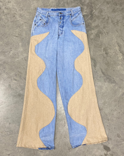 Reworked Wavy Denim (28x32)