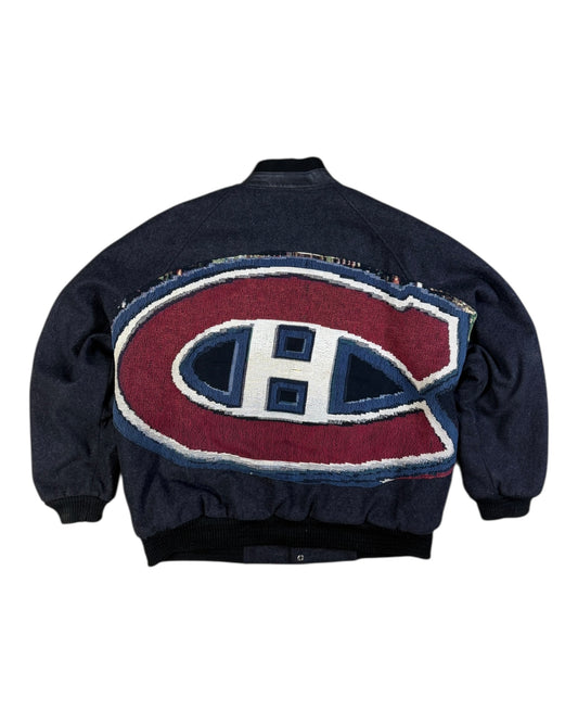 Reworked Montreal Canadiens Varsity Letterman Jacket