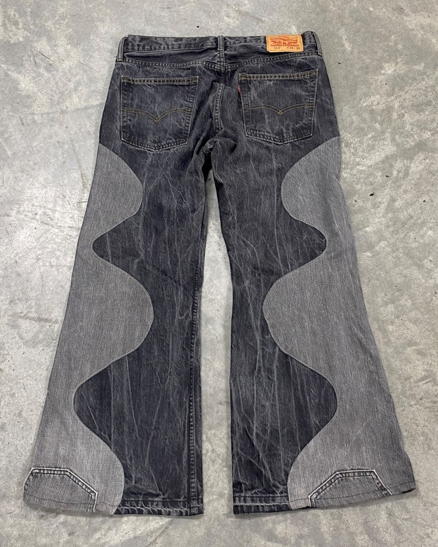 Reworked Wavy Denim (34x30.5)